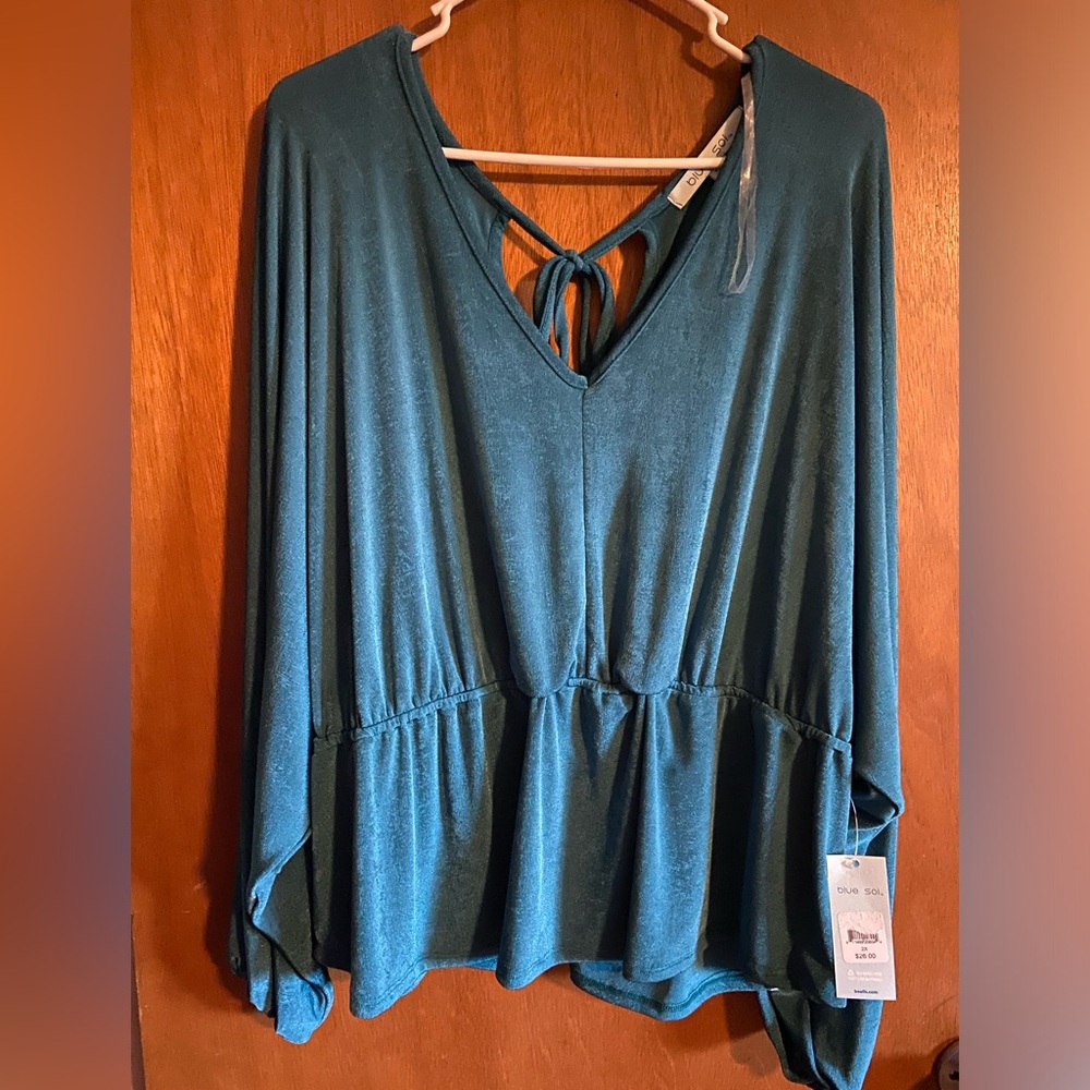 NWT Blue Sol Blouse